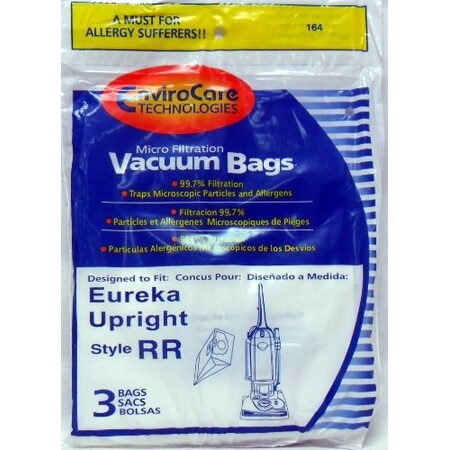 Envirocare Eureka Style RR Vacuum Bags Microfiltration with Closure - 3 Pack 61115, 61115-12 (Filteraire)
